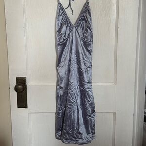 Garage's Satin Halter Neck Satin Slip Dress